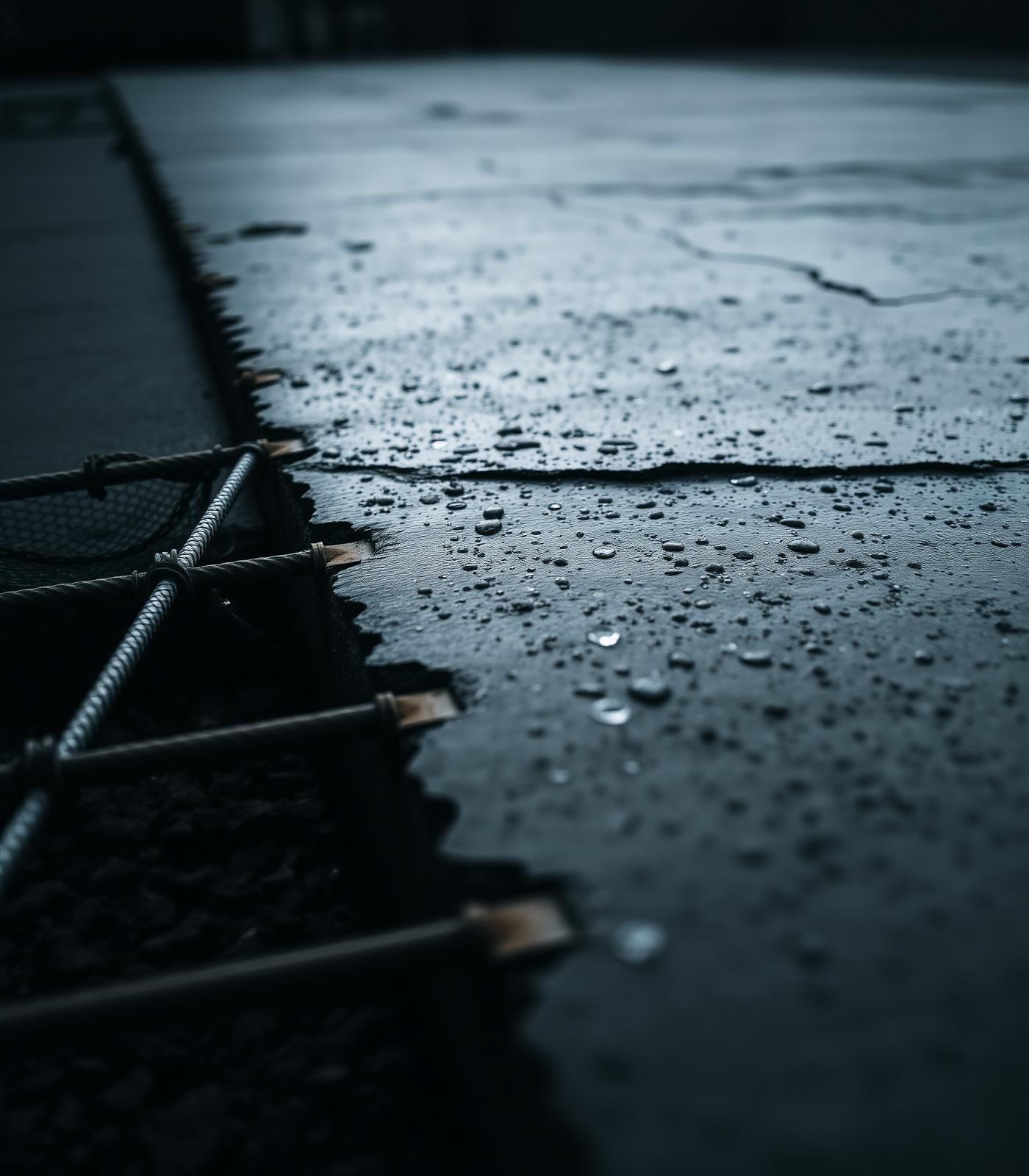 Nærmynd av støypi og armering